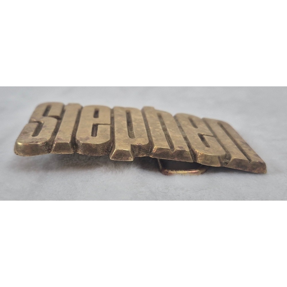 Vintage Solid Brass Personalized Stephen Belt Buckle 1978 By Baron - Picture 3 of 9
